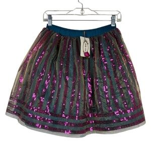 NWT Jofolie Mia Joy Hattie Skirt Girls 5 Blue Tulle Fairy Sequin Party Dress‎ Up